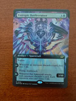 Foil Entropic Battlecruiser (Extended Art) [Edge of Eternities] MTG - Image 1
