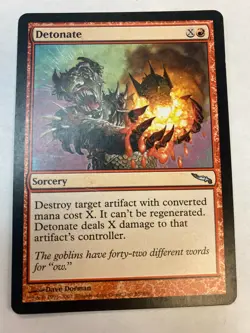 Detonate - Mirrodin - Magic the Gathering MTG Nice! - Image 1