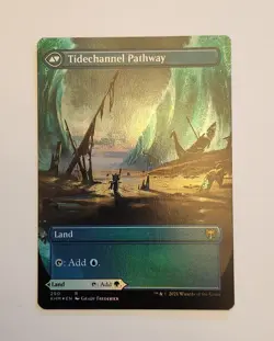 Barkchannel / Tidechannel Pathway (Borderless) Kaldheim Foil #290 NM+ - Image 1