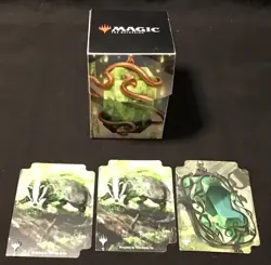 Magic The Gathering ~ Modern Horizons 3 ~ Emerald Medallion ~ Deck Box ~ OEJ - Image 1