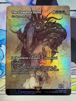 2025 MTG Final Fantasy The Cloudsea Djinn Nyxbloom Ancient Showcase Foil #16 - Image 1
