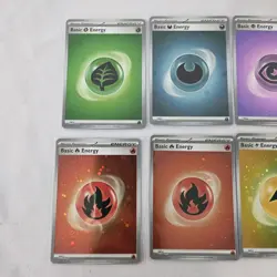 Pokemon Holo Energy Cards Lot Of 9 Cosmo Holo Shrouded Fable - SWIRLS Rare - Image 2