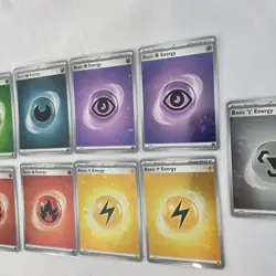 Pokemon Holo Energy Cards Lot Of 9 Cosmo Holo Shrouded Fable - SWIRLS Rare - Image 5