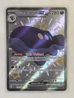 Paldean Clodsire ex 219/091 Paldean Fates (PAF) NM Full Art Ultra Rare Pokemon - Image 1