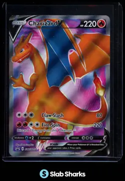 2019 POKEMON SWORD & SHIELD BLACK STAR PROMOS #SWSH050 CHARIZARD V - Image 1