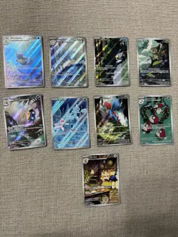 Pokemon TCG Illustration Rare Premium RARE LOT of 9, 151 & BBWF NM - Image 1