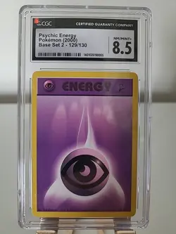2000 POKEMON BASE SET 2 - PSYCHIC ENERGY 129/130 CGC Graded 8.5 - Image 1