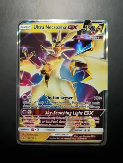 Pokemon TCG Ultra Necrozma GX 95/131 Sun & Moon Forbidden Light Holo 2018 NM - Image 1