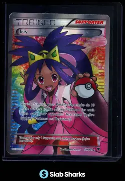 2013 POKEMON BLACK & WHITE PLASMA BLAST #101/101 IRIS ULTRA RARE - Image 1