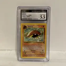 Pokemon CGC 5.5 1999 Vintage Fossil Unlimited Set Kabuto 50/62 - Image 1