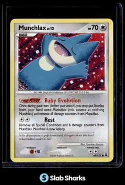 2009 POKEMON PLATINUM RISING RIVALS #69/111 MUNCHLAX - Image 1