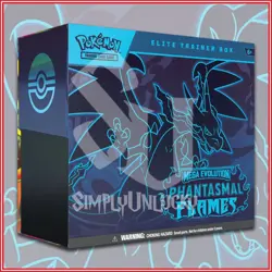 Pokemon TCG: Mega Evolution Phantasmal Flames Elite Trainer Box ME02 B - Image 1
