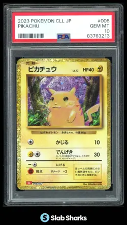 2023 POKEMON JAPANESE CLASSIC COLLECTION CLL #008/032 PIKACHU PSA 10 - Image 1
