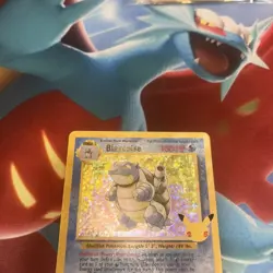 Pokemon Blastoise 2/102 Celebrations 25th Anniversary Holo Rare NM/MINT - BLEED! - Image 3