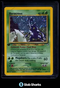 2000 POKEMON NEO GENESIS 1ST EDITION #6/111 HERACROSS HOLO - Image 1