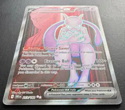 Team Rocket's Mewtwo ex 213/182 Ultra Rare Destined Rivals Pokemon TCG NM - Image 2
