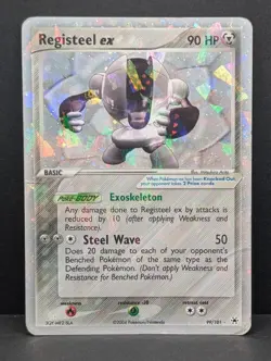 Registeel ex 99/101 Hidden Legends Holo Rare Pokemon TCG Nintendo vintage HP - Image 1