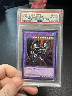 2023 Yu-Gi-Oh! Metal Raiders 25th Anniversary Edition Black Skull Dragon PSA 10 - Image 1