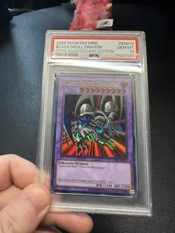 2023 Yu-Gi-Oh! Metal Raiders 25th Anniversary Edition Black Skull Dragon PSA 10 - Image 2