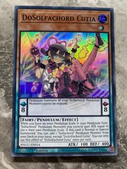 Yugioh - DoSolfachord Cutia - ANGU-EN014 - Super Rare 1st Edition - Image 1