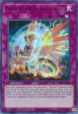 Yugioh! Hieratic Seal From the Ashes - GFTP-EN058 - Ultra Rare 1st Edition N/NM - Image 1