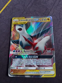 Pokemon Latias and Latios GX Tag Team Card Good Condition Ungraded 113/181 - Image 3