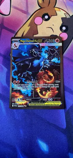 Mega Charizard X ex 125/094 Pokemon Card Phantasmal Flames SIR - Image 1