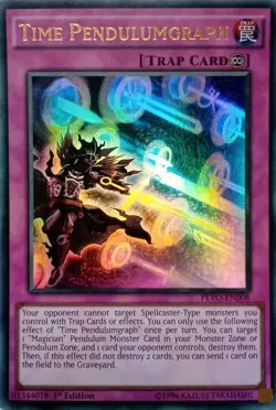 PEVO-EN008 TIME PENDULUMGRAPH ULTRA RARE 1ST EDITION YuGiOh CARD - Image 1