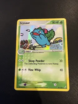 Ivysaur - 34/100 - Pokemon Crystal Guardians Reverse Holo Card Damaged - Image 1