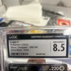 (PSA) CGC 8.5 Lugia V Silver Tempest Full Alt Art Pokemon Card #186 Nm-Mint+ - Image 3