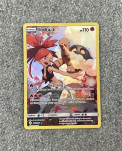 Pokemon TCG Torkoal Holo Secret Rare Card 237/236 Cosmic Eclipse - Image 1