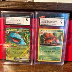 Pokemon Venusaur Ex And Parasect CGC Graded Cards Both Mint 9 - Image 1