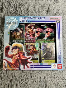 Bandai One Piece Trading Card Game: Illustration Box Volume 3 + 4 BUNDLE SEALED! - Image 2