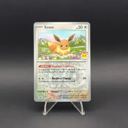 Eevee 074/131 Pokemon Day Stamped Promo Reverse Holo Pokemon Card - Near Mint - Image 1
