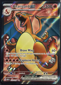 Charizard EX 183/165 - Scarlet & Violet 151 Pokemon TCG Ultra Rare 2023- NM Card - Image 1