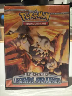 Pokemon Diamond & Pearl Legends Awakened 4 Pocket Card Portfolio Binder 56 Pock - Image 1