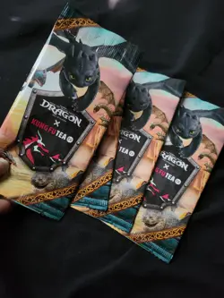 How To Train Your Dragon Kung Fu Tea Trading Cards Sealed Booster Pack - Image 3