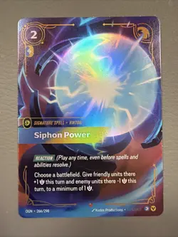 Riftbound Siphon Power Spell English card 266/298 Viktor Signature Spell - Image 1