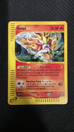 Entei - H8/H32 - Pokemon Aquapolis Holo Rare Card - Image 1