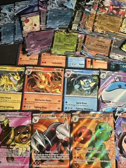 Pokemon TCG 65 Cards Lot Holos IR, EX, V, Promos NM 731329511228 - Image 2