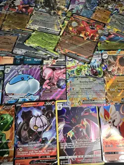 Pokemon TCG 65 Cards Lot Holos IR, EX, V, Promos NM 731329511228 - Image 3