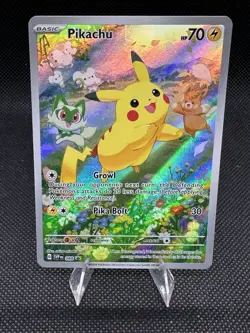 PIKACHU SVP 088 Scarlet & Violet Full Art Promo Pokemon Card Black Star Promo NM - Image 1