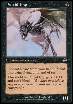 MTG PUTRID IMP EXC - DEMONIETTO PUTRIDO - TOR - MAGIC - Image 1