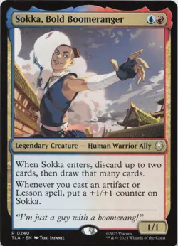 Sokka, Bold Boomeranger R Avatar: The Last Airbender 240 NM MTG - Image 1