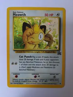 Pokemon TCG Meowth Wizards Black Star Promos 10 Holo Promo - Image 1