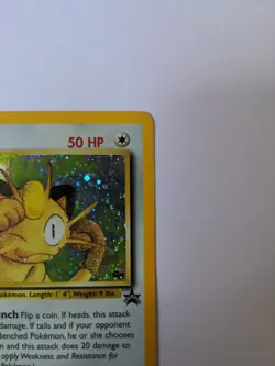Pokemon TCG Meowth Wizards Black Star Promos 10 Holo Promo - Image 3