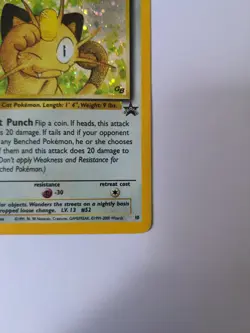 Pokemon TCG Meowth Wizards Black Star Promos 10 Holo Promo - Image 4