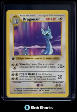 1999 POKEMON SET 1ST EDITION #18/102 DRAGONAIR - Image 1