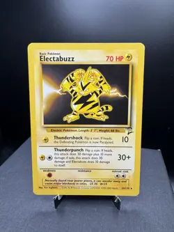 Pokemon TCG WOTC Base Set 2 Electabuzz 24/130 Non Holo Rare LP/MP - Image 1