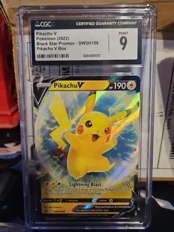Pikachu V SWSH198 SWSH: Sword & Shield Promo Cards Holo for sale online - Image 1